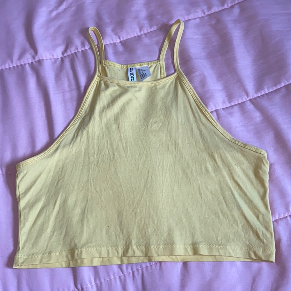 Yellow halter top